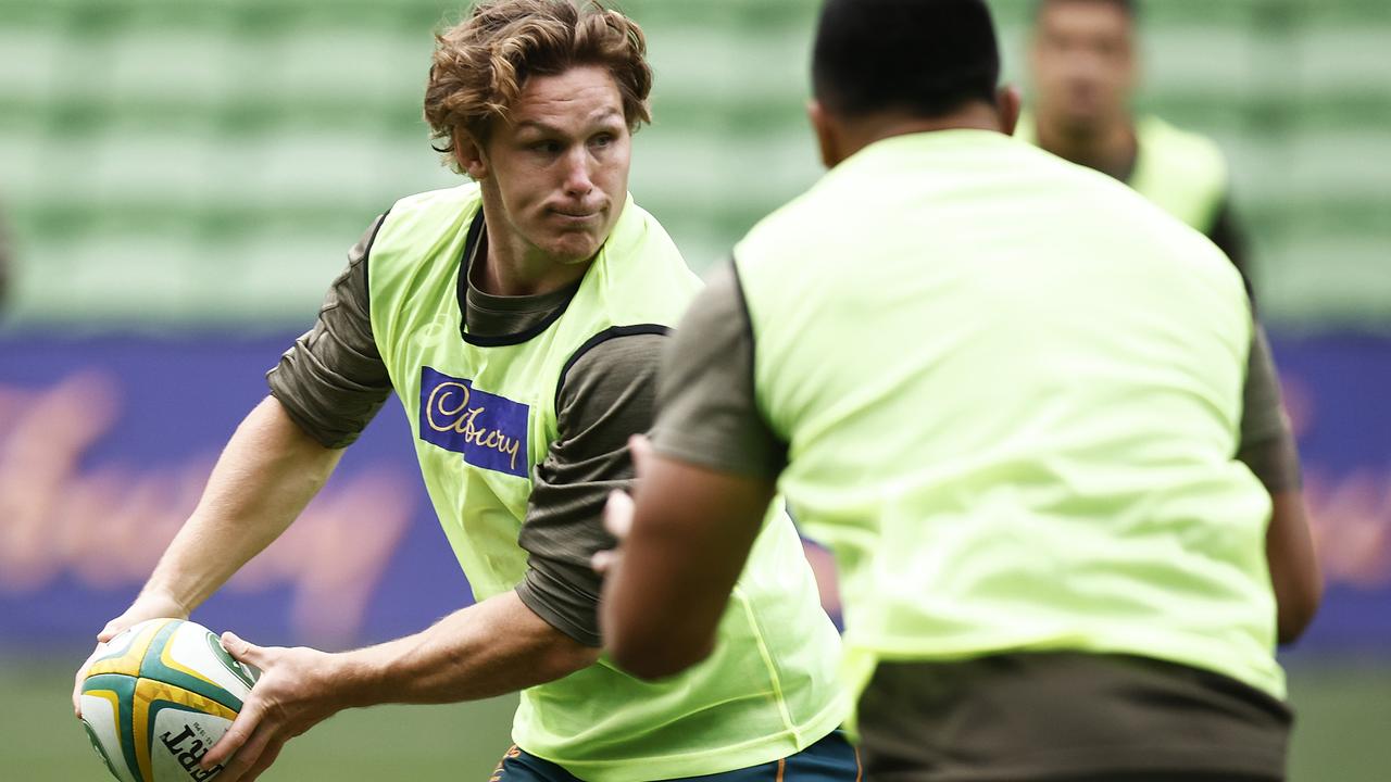 Wallabies captain Michael Hooper says his team will rip into the French. Picture: Daniel Pockett/Getty Images