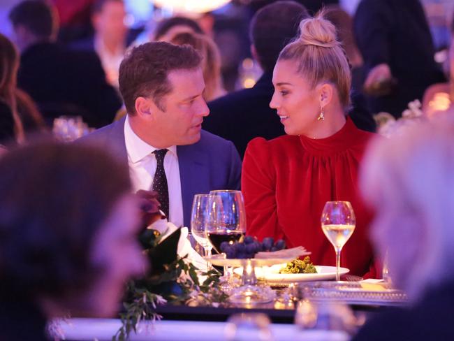 Karl Stefanovic and Jasmine Yarbrough at the David Jones Spring Summer 2017 Collections Launch in Sydney in August 2017. Picture: Christian Gilles