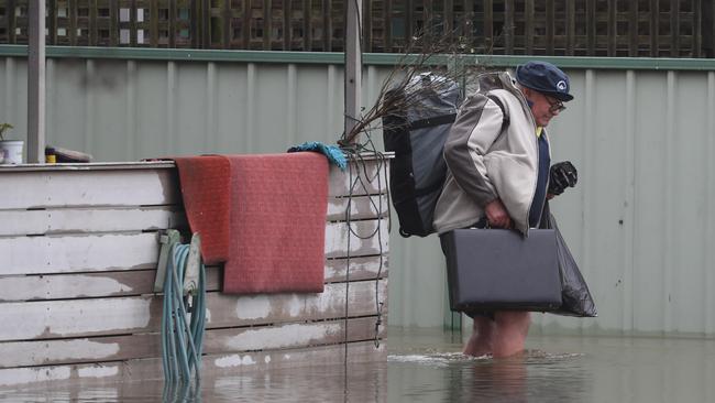 Bruce’s wife Betty is mobility impaired, and didn’t want to leave. Picture: John Grainger