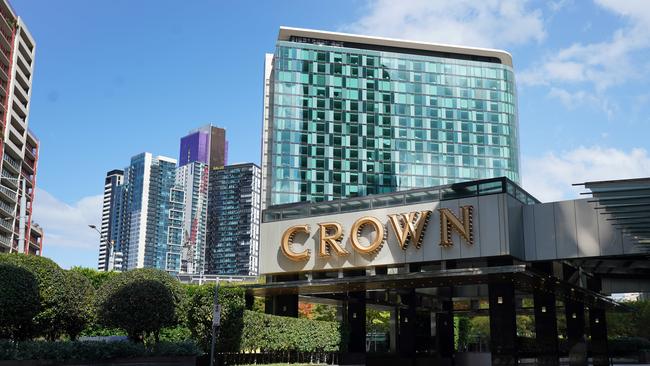 A general view is seen of Crown Casino in Melbourne, Thursday, April 16, 2020. Crown Resorts has stood down 95 per cent of its workforce - more than 11,500 staff - after coronavirus restrictions affected its casinos in Melbourne and Perth. (AAP Image/Michael Dodge) NO ARCHIVING