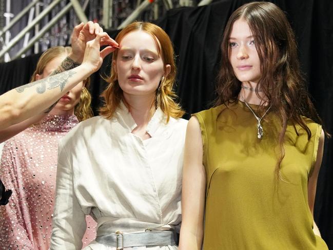 Backstage at the exclusive Albus Lumen show. Picture: Getty Images