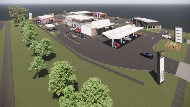 An aerial view of the proposed Cranebrook precinct.