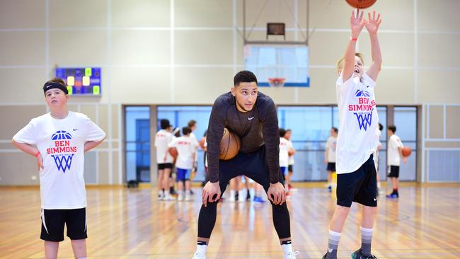 Ben Simmons holds his first ever basketball camp.