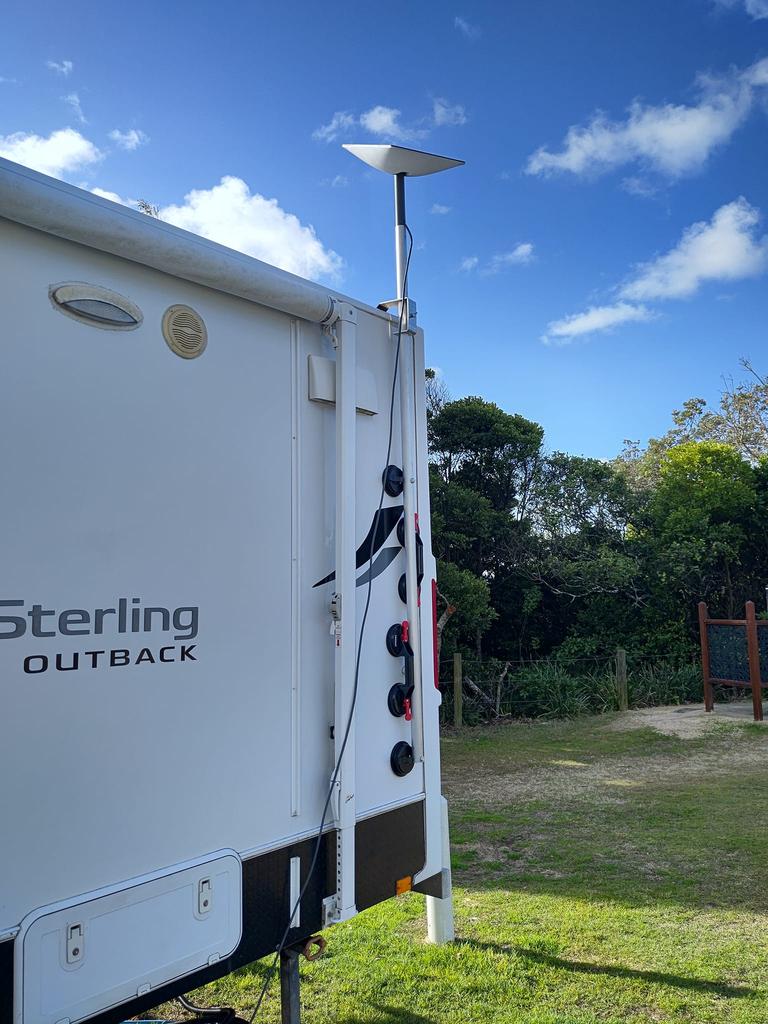 The Starlink panels have become a popular fixture of campsites. Picture: Facebook