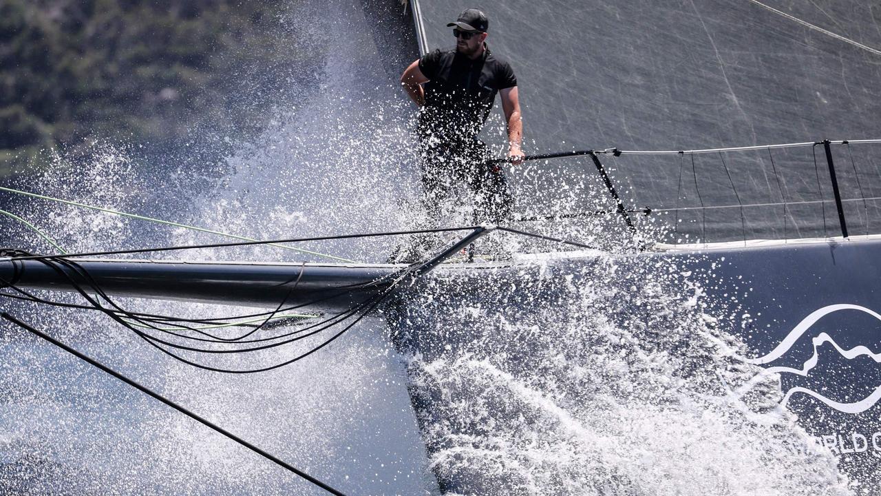 The Sydney to Hobart is usually a wet and wild ride for sailors. Pic: David Gray/AFP.