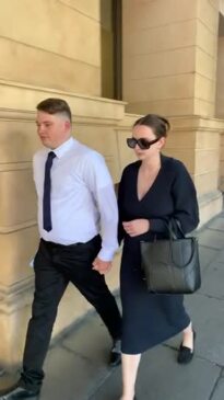 Accused neo-Nazi Cameron Brodie-Hall Leaves Court
