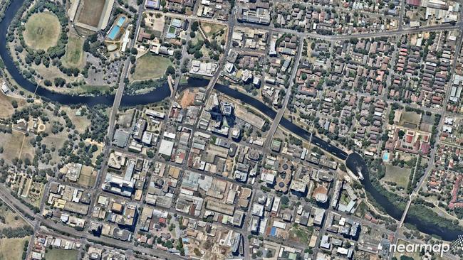 An aerial of Parramatta and the river that helps shape the community. Picture: Nearmap