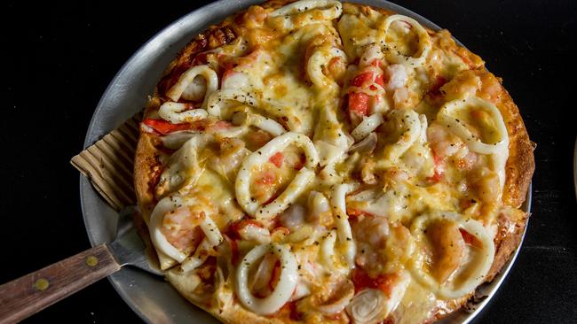 Creative Pizza’s Seafood Supreme. Picture: Jerad Williams