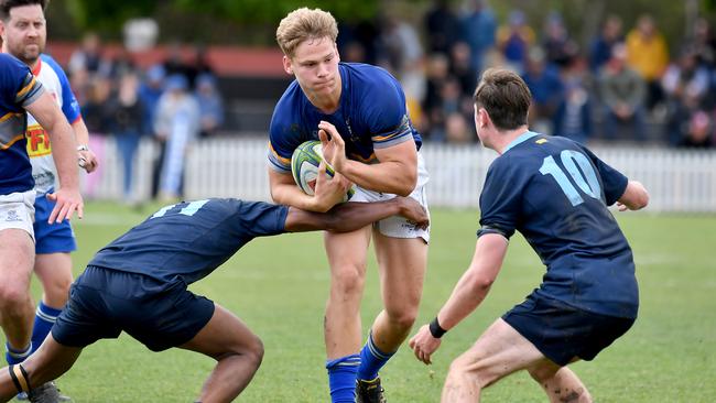 GPS first XV rugby between Churchie and Brisbane Grammar School.. Picture, John Gass