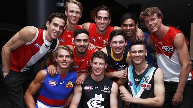 It was a long night at the national draft with the top 10 taking nearly an hour before it was announced. Picture: AAP