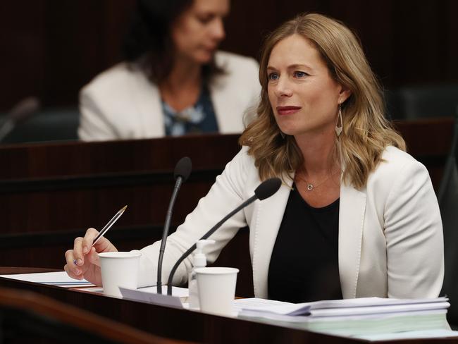 Labor leader Rebecca White during Question Time in state parliament. Picture: Zak Simmonds