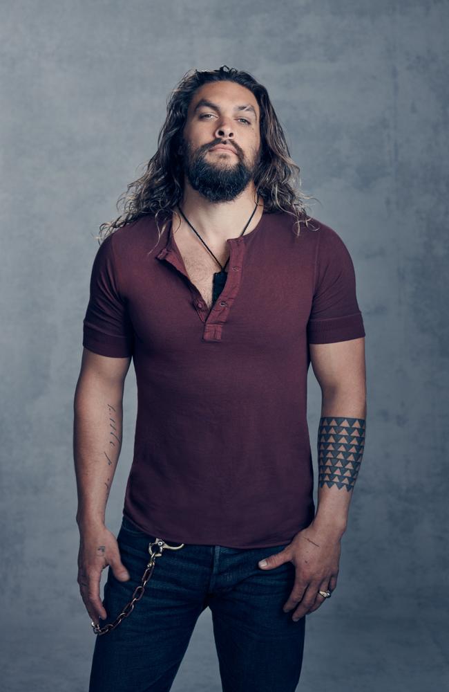 Aquaman star Jason Momoa. Supplied by Roadshow Films.