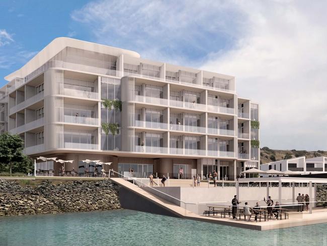 Artist's impressions of the planned hotel complex at Port Vincent. Picture: Supplied.