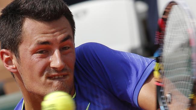 Bernard Tomic lost the last two sets in just 38 minutes.