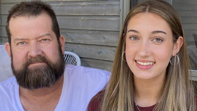 Adrian Maycock with daughter Asha.