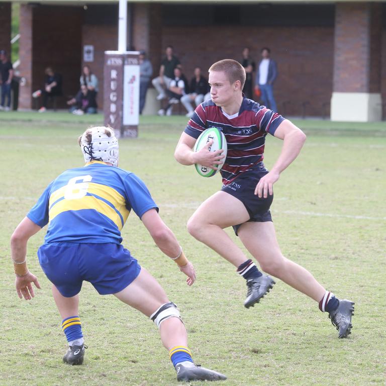 Dylan Terblanche. The Southport School vs. Toowoomba Grammar School firsts GPS rugby. Played on The Village Green. 27 July 2024 Southport Picture by Richard Gosling