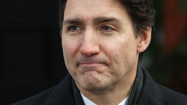 Canadian Prime Minister Justin Trudeau, whom Mr Trump has been calling “Governor” – an allusion to his suggestion that Canada become a US state. Picture: Dave Chan/AFP