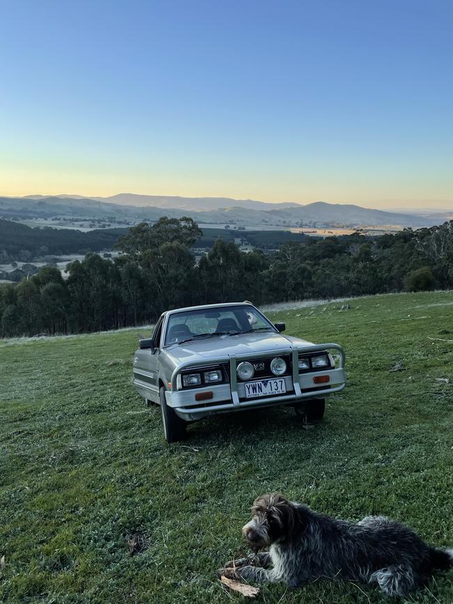 "Stevo is a machine when he’s not carrying things he’s driving the mountains. We love him," says Casee Anderson, from Mount Lonarch, of the 1990 Subaru.