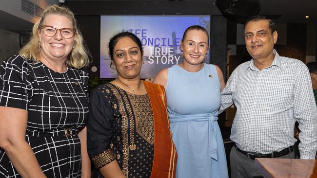 Minister Marie-Clare Boothby, Honey Nayyar, Laurie Zio and Vipul Nayyar. Picture: Pema Tamang Pakhrin