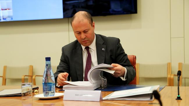 Tresurer Josh Frydenberg during a Cabinet meeting with Ministers on Monday, October 5, 2020 the day before the 2020 Budget papers are released . Picture: Adam Taylor