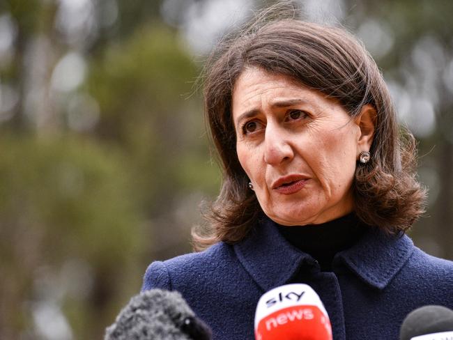 Gladys Berejiklian said NSW was expected to reach 60 per double-dosed within the next 24 hours. Picture: NCA NewsWire / Flavio Brancaleone