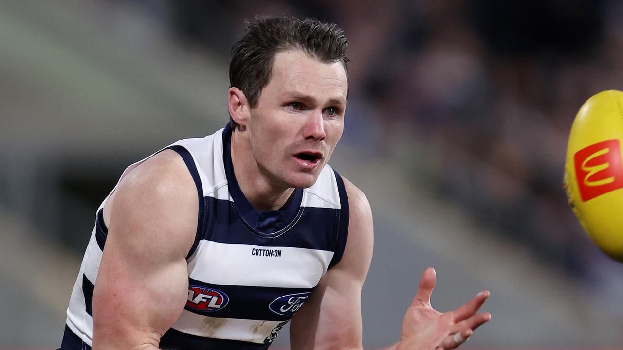 Patrick Dangerfield has been cleared of a serious injury. Picture: Mark Stewart