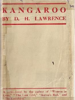 The cover of DH Lawrence's 1923 novel Kangaroo.