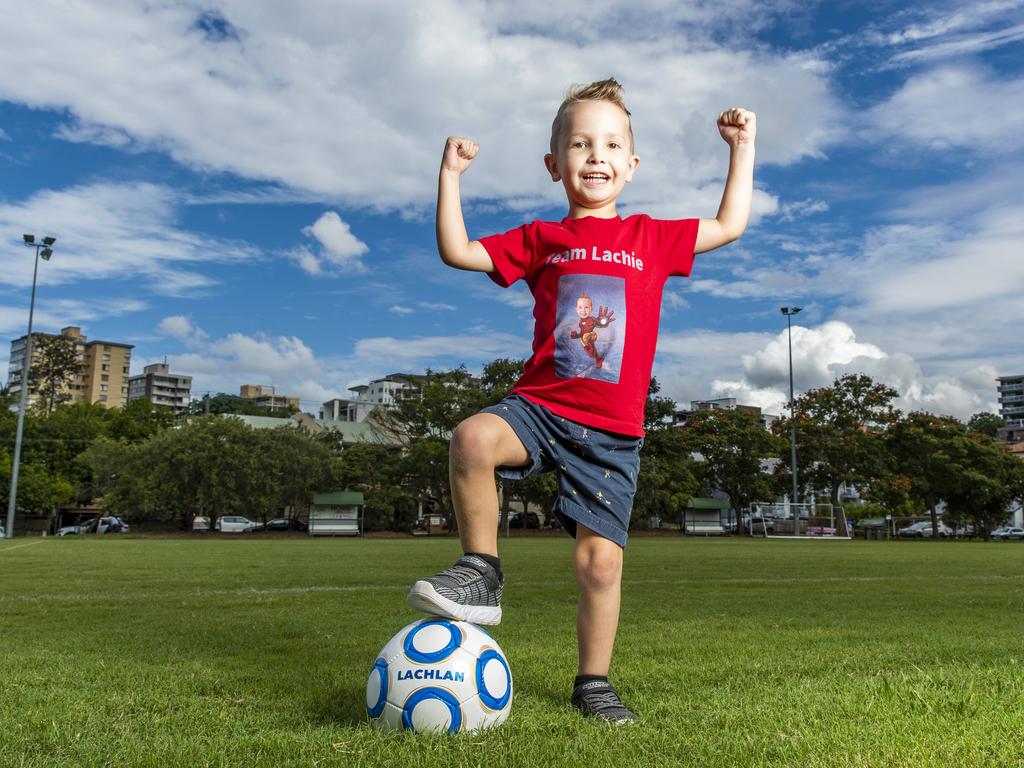 Nola Richards is elated that her little boy Lachie Davies-Richards, 4, who has cystic fibrosis, will soon have access to a life-changing drug, Picture: Richard Walker