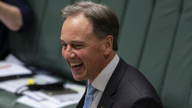 Greg Hunt’s biggest role in history came as the Health Minister overseeing the nation’s response to Covid-19. Picture: Martin Ollman