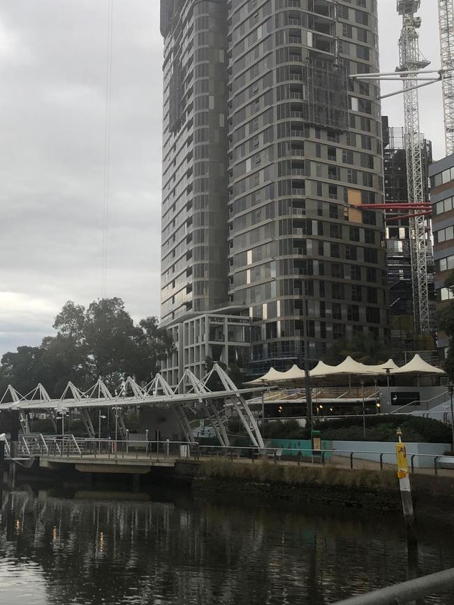 Parramatta Wharf is deserted, with leisurely journeys down the Parramatta River sidelined indefinitely.