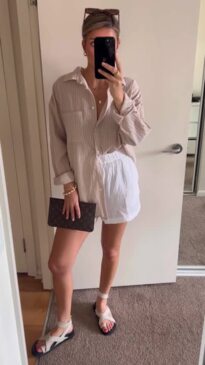 Linen Blend Pull On Shorts - Kmart