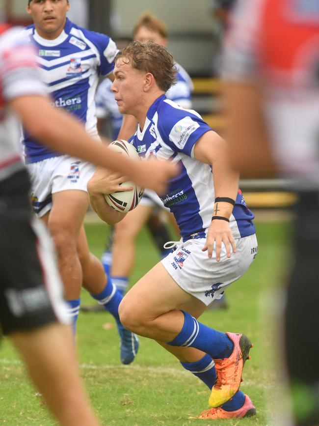 Kirwan High against Ignatius Park College in the Northern Schoolboys Under-18s trials at Brothers Rugby League Club in Townsville. Picture: Evan Morgan