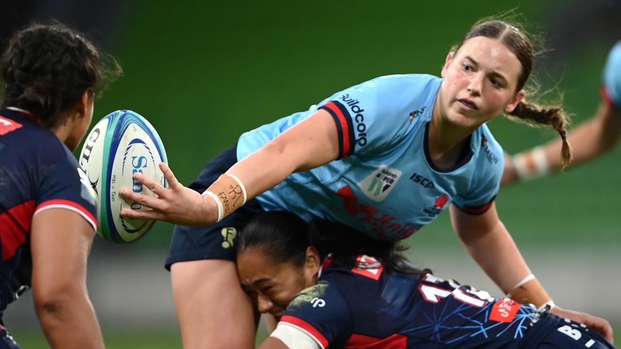 Caitlyn Halse in action for the Waratahs. (Photo by Quinn Rooney/Getty Images)