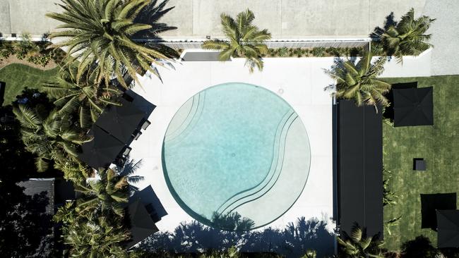 New York style meets Bryon's barefoot luxury at The Bower's palm-fringed pool