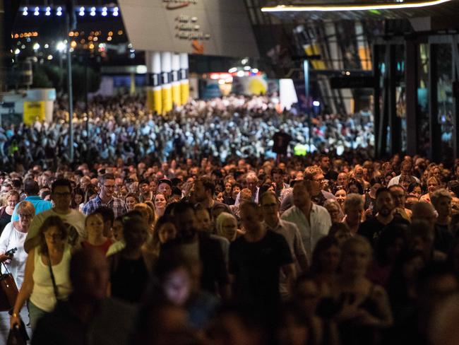 Adele fans leaving Etihad after Sunday night’s concert.