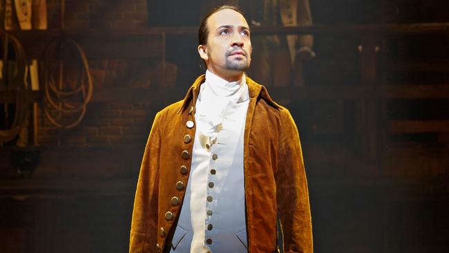 Lin-Manuel Miranda as Alexander Hamilton in the musical Hamilton, which will premiere in Sydney in 2021. Picture: Supplied