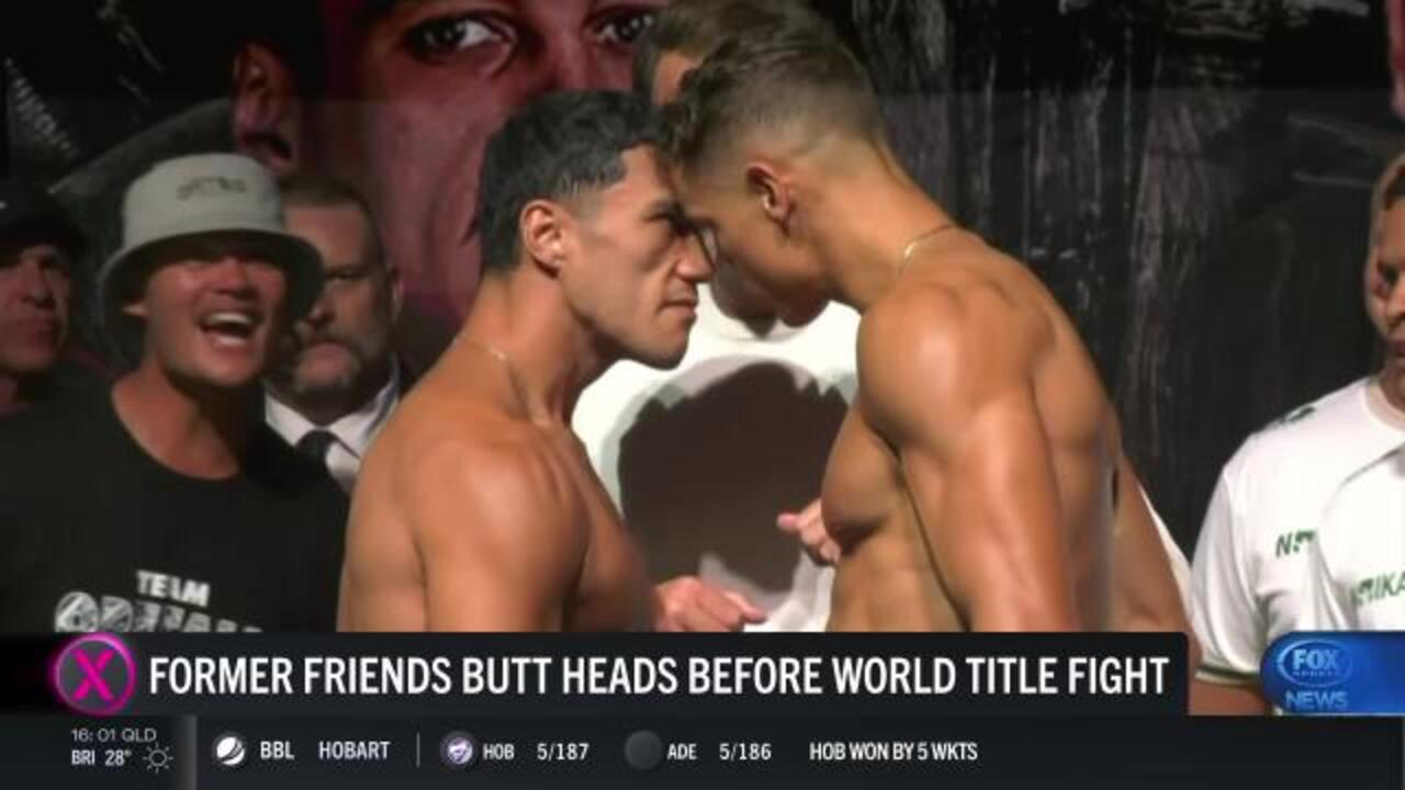 Former friends clash in heated weigh in