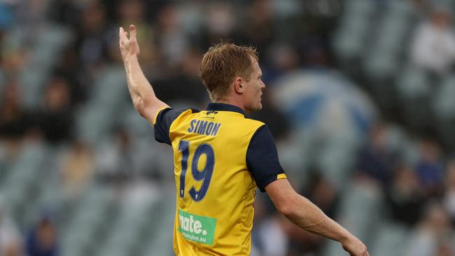 Matt Simon is set to make his 200th A-League appearance. Picture: Ashley Feder/Getty Images