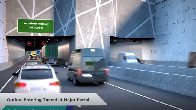 North-South Corridor. Artist impression of River Torrens to Darlington upgrade. Tunnels. Picture: Supplied