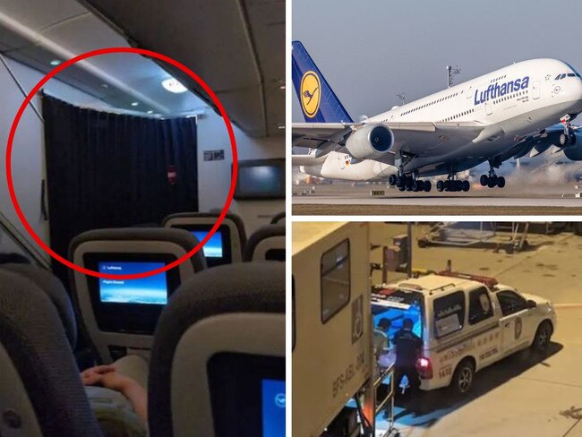 The passenger was coughing up blood and died on the flight. Picture: Supplied