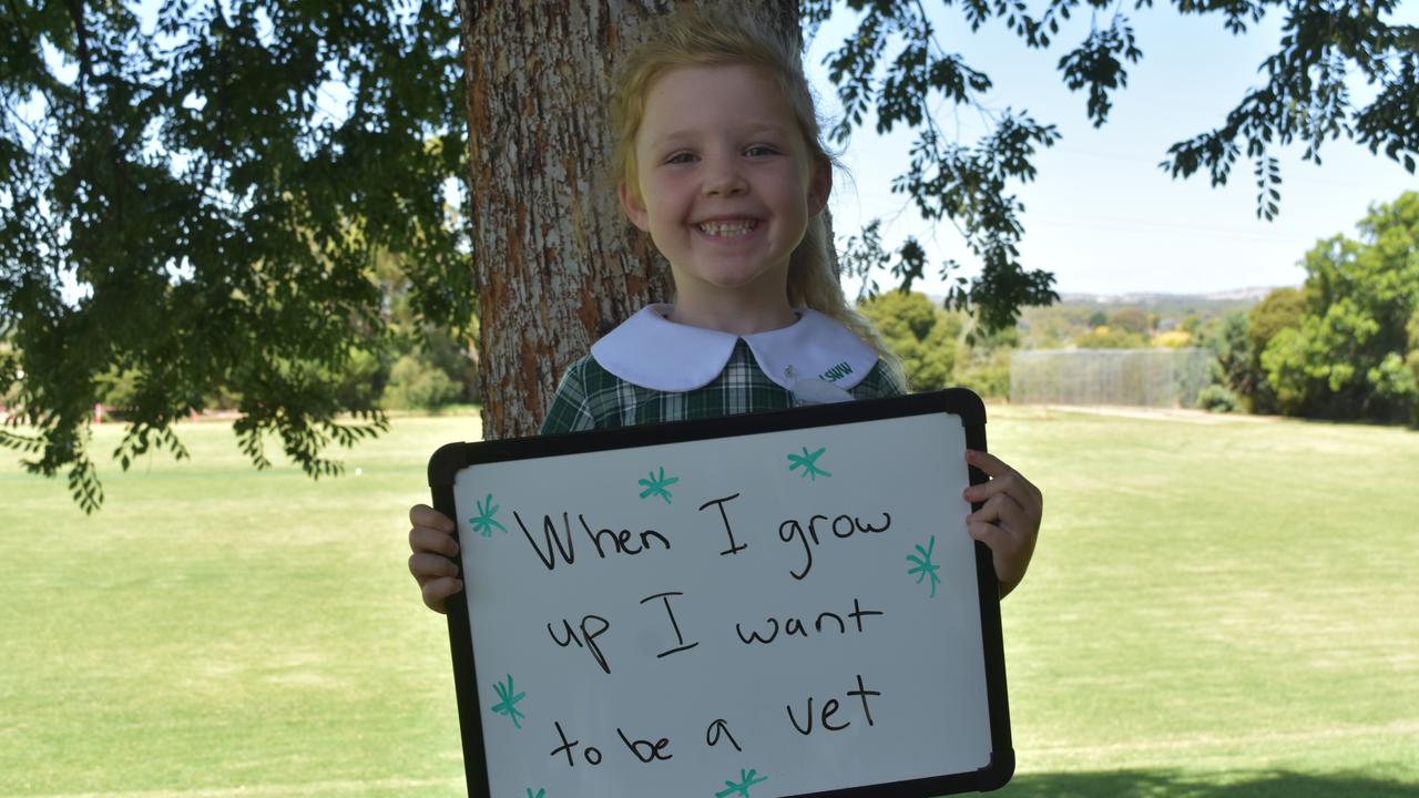 My First Year - Lutheran School Wagga Wagga students say what they would like to be when they grow up. Picture: Sam Turner