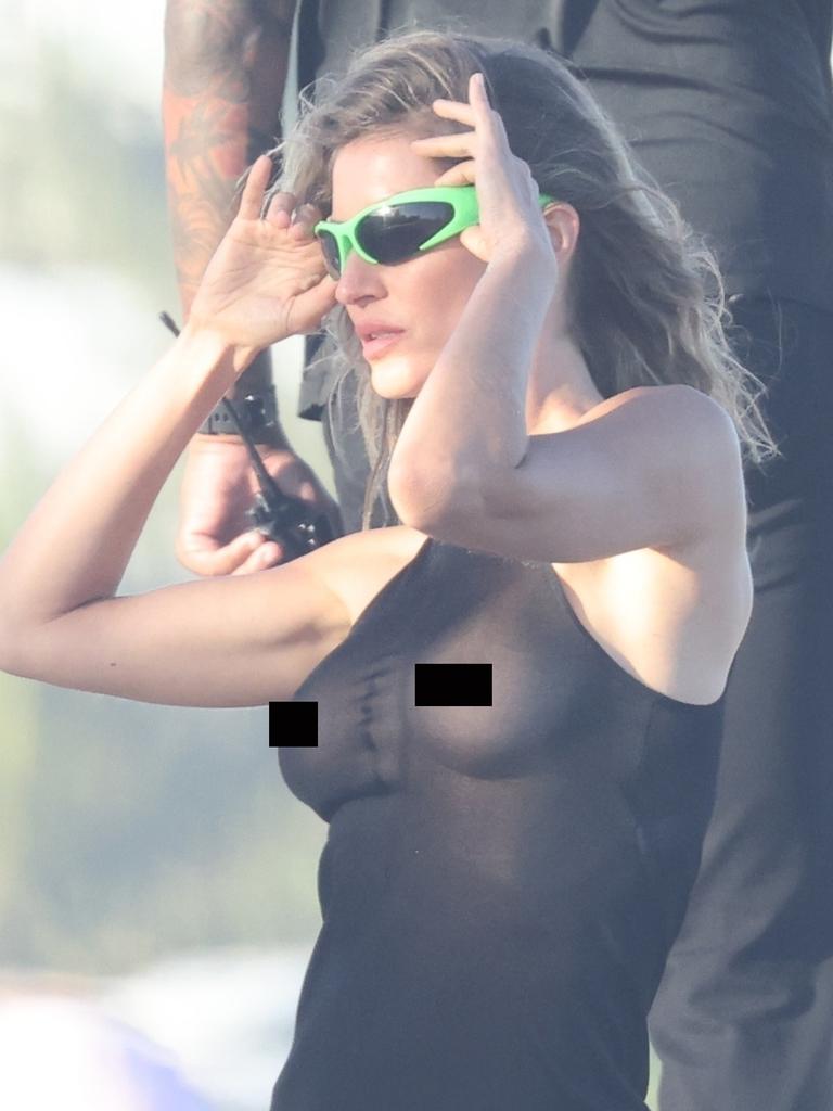 Gisele Bündchen exposes nipples in see-through dress after Tom