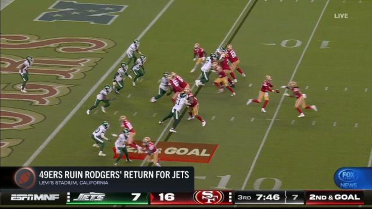 49ers ruin Rodgers' return for Jets