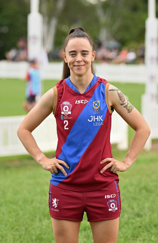 QAFLW captain Madi Crowley-Long. Pic Lyndon Mechielsen/Courier Mail