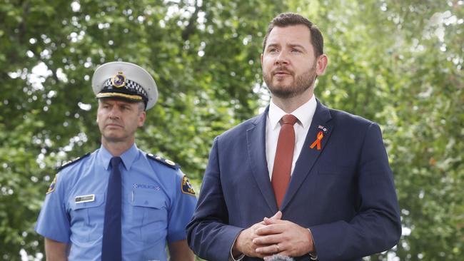 Minister Felix Ellis.  Announcement of the commencement of a trial enabling the use of wands while conducting police searches under existing search powers.  Picture: Nikki Davis-Jones