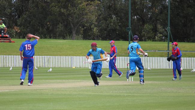 Blake Cattle and Sam Harwood on the run for Greater Illawarra. Picture: Kevin Merrigan