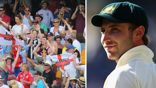 The Barmy Army paid their respects with an ode to Phillip Hughes.