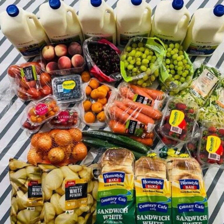 The couple’s grocery bill can cost up to $600 a week. Picture: Facebook/thebonellfamily