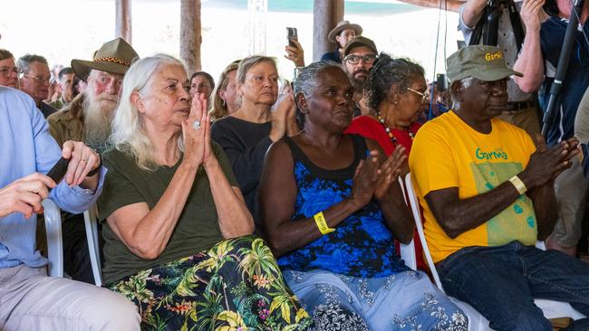 Marcia Langton looks on during the Garma Festival at Gulkula. Picture: Tamati Smith/ Getty Images