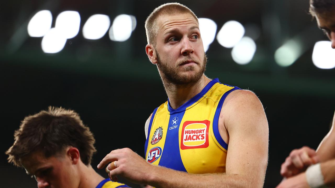 Allen said he and Mitchell were just ‘having a chat’. Picture: Morgan Hancock/Getty Images